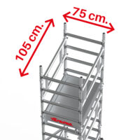 Andamio Individual de Faraone TopSystem 75×105, Altura de Trabajo 7.2 m. - Imagen 3