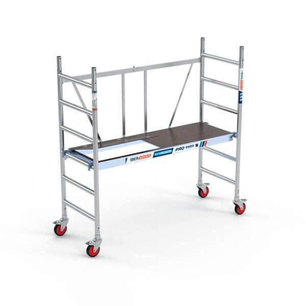 Andamio Plegable Aluminio 3.00 m de Altura de Trabajo. Plataforma con Trampilla.