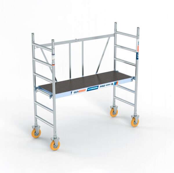 Andamio Plegable Aluminio Todoterreno, Altura de Trabajo 3 m