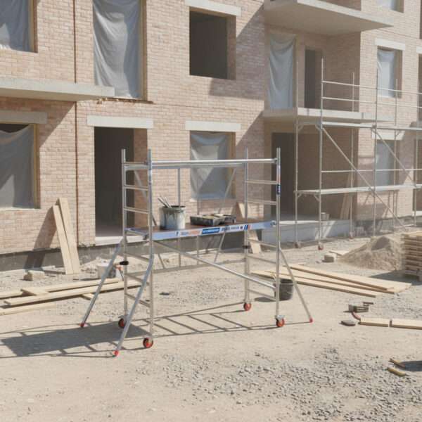 Andamio A50311 siendo usado por un obrero en el exterior de una casa