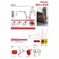 Escalera articulada multiuso EA614 n° peldaños 14 - Imagen 3