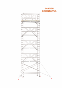 Andamio Aluminio Scafline (by Altrex) Torre ECO PRO 135×190, Altura de Trabajo 10.2 m.