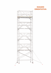 Andamio Aluminio Scafline (by Altrex) Torre ECO PRO 135×250, Altura de Trabajo 10.2 m.
