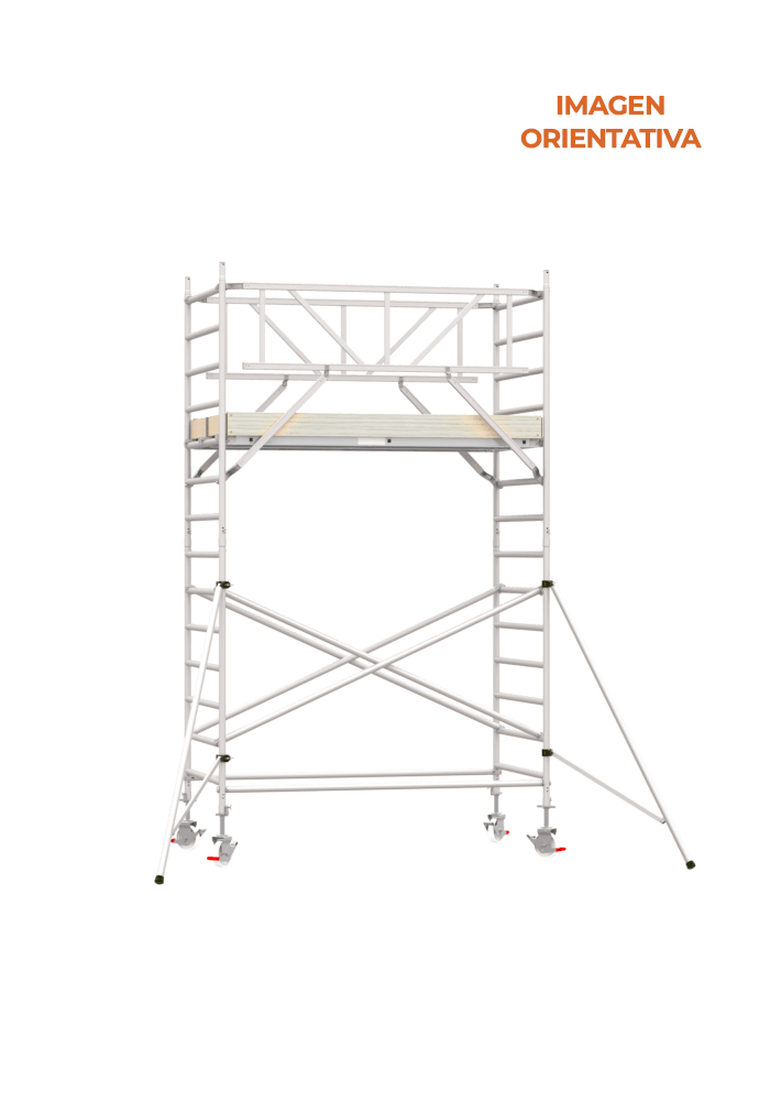 ECO-135-Altura-de-Trabajo-5.2-m Andamio Aluminio Scafline (by Altrex) Torre ECO PRO 135×190, Altura de Trabajo 5.2 m. - Imagen 1