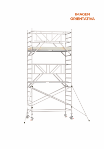 Andamio Aluminio Scafline (by Altrex) Torre ECO PRO 135×250, Altura de Trabajo 6.2 m.