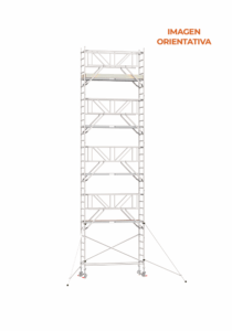 Andamio Aluminio Scafline (by Altrex) Torre ECO PRO 90×190, Altura de Trabajo 10.2 m.