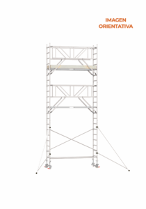 Andamio Aluminio Scafline (by Altrex) Torre ECO PRO 90×190, Altura de Trabajo 7.2 m.