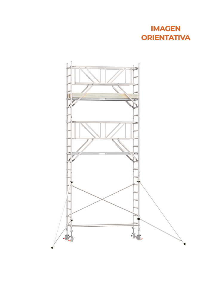ECO-90-Altura-de-Trabajo-7.2-m Andamio Aluminio Scafline (by Altrex) Torre ECO PRO 90×250, Altura de Trabajo 7.2 m. - Imagen 1