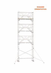 Andamio Aluminio Scafline (by Altrex) Torre ECO PRO 90×190, Altura de Trabajo 9.2 m.