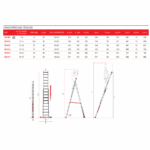 Escalera Extensible Doble Faraone EN1408 n° peldaños 8 - Imagen 4
