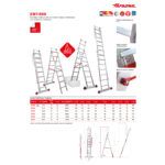 Escalera Extensible Doble Faraone EN1408 n° peldaños 8 - Imagen 3