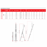 Escalera Extensible Triple Faraone EN1510 n° peldaños 10 - Imagen 4