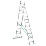 Escalera de bricolaje de 2 tramos ES-DOBLE12 n° peldaños 12 - Imagen 2