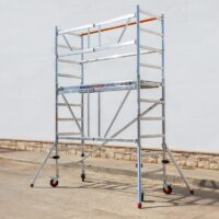 Andamio Plegable Aluminio 3.85 m de Altura de Trabajo con Estabilizadores Mini Stab - Imagen 5