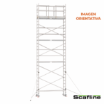Andamio Aluminio Scafline (by Altrex) Torre PRO 90×250, Altura de Trabajo 9.2 m.