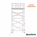 Andamio Aluminio Scafline (by Altrex) Torre PRO 135×190, Altura de Trabajo 7.2 m.