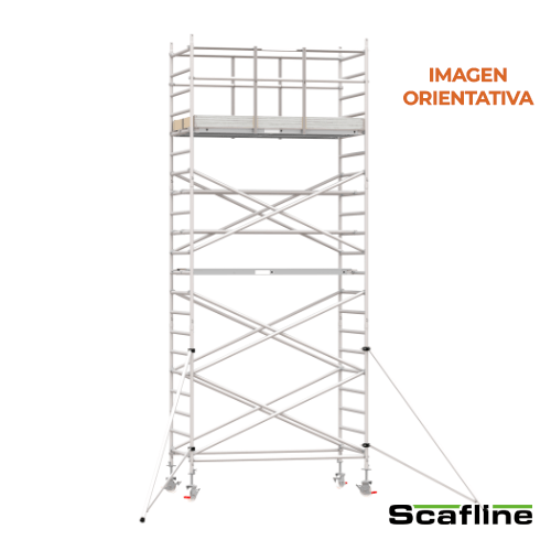 Andamio Aluminio Scafline (by Altrex) Torre PRO 135×190, Altura de Trabajo 7.2 m.