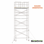 Andamio Aluminio Scafline (by Altrex) Torre PRO 135×190, Altura de Trabajo 8.2 m.