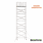 Andamio Aluminio Scafline (by Altrex) Torre PRO 135×190, Altura de Trabajo 11.2 m.