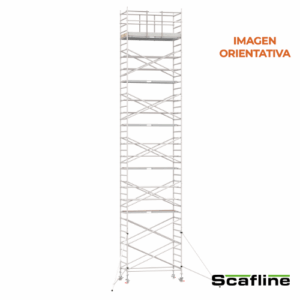 Andamio Aluminio Scafline (by Altrex) Torre PRO 135×190, Altura de Trabajo 13.2 m.
