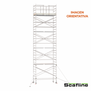 Andamio Aluminio Scafline (by Altrex) Torre PRO 135×250, Altura de Trabajo 10.2 m.
