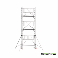 Andamio Plegable ECO BASE Scafline Altura de Trabajo 6.80 m. Con Ruedas Regulables