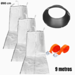 Bajante de escombros flexible Ø80 cm PACK de 9 metros
