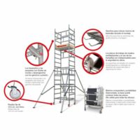 Andamio Individual de Faraone TopSystem 75×105, Altura de Trabajo 7.2 m. - Imagen 8