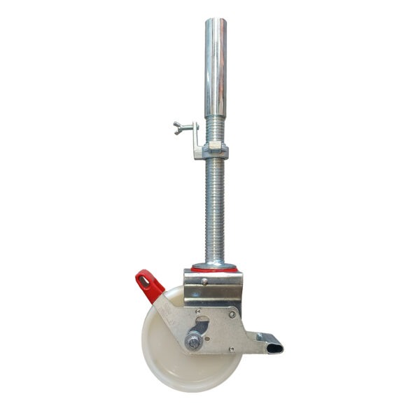 Rueda de Nylon con Husillo de Acero