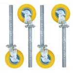 Set de 4 ruedas andamio para jardín