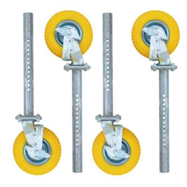 Set de 4 ruedas andamio para jardín