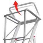 Escalera aluminio de almacén uso intensivo SMTS450 Faraone n° peldaños 15 - Imagen 2