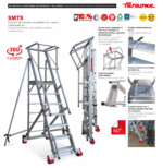 Escalera aluminio de almacén uso intensivo SMTS450 Faraone n° peldaños 15 - Imagen 4