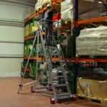 Escalera aluminio de almacén uso intensivo SMTS450 Faraone n° peldaños 15 - Imagen 7