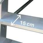 Escalera aluminio de almacén uso intensivo SMTS450 Faraone n° peldaños 15 - Imagen 9