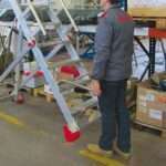 Escalera aluminio de almacén uso intensivo SMTS450 Faraone n° peldaños 15 - Imagen 6