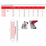 Escalera de fibra extensible Cuerda 2TFV-550/EC Faraone n° peldaños 2x19 - Imagen 4