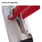 Escalera extensible de 2 tramos de fibra de vidrio 2TFVE-450 Faraone n° peldaños 2x16 - Imagen 2