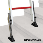 Escalera de fibra extensible Cuerda 2TFV-550/EC Faraone n° peldaños 2x19 - Imagen 8