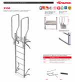Escalera vertical de seguridad SVS0-124 sin jaula de protección Faraone - Imagen 2