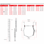 Escalera vertical de seguridad con jaula y descansillo SVS1-1496 Faraone - Imagen 3