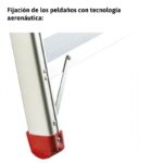 Escalera de almacén fabricada en aluminio - 4 peldaños. Uso intensivo DOMUS4 FARAONE - Imagen 6