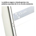 Escalera de almacén fabricada en aluminio - 4 peldaños. Uso intensivo DOMUS4 FARAONE - Imagen 5