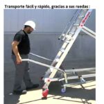 Escalera con plataforma y plano de carga eléctrico 10 peldaños - PICK Faraone - Imagen 2