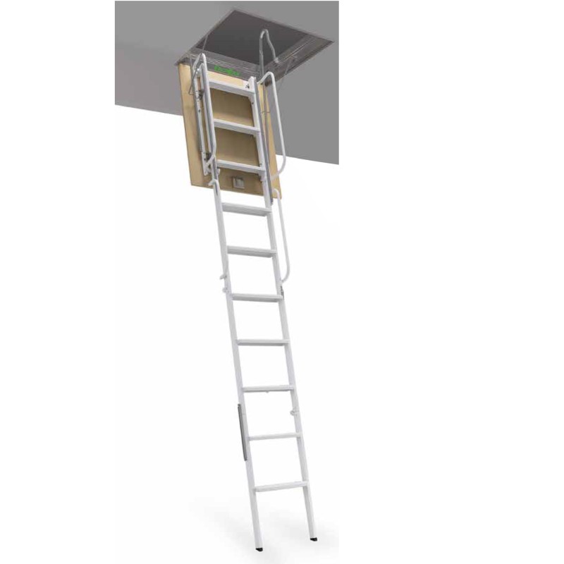 escalera-escamoteable-para-techo-en-acero-re103-70-fm-escalibur Escalera para techos desplegable en 4 tramos de acero 70x130 cm RE103-70 FM - Imagen 1