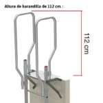 Escalera vertical de seguridad SVS0-124 sin jaula de protección Faraone - Imagen 3