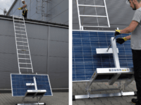 Elevador eléctrico de escalera para paneles solares. Carga máxima 125 Kg - Imagen 2