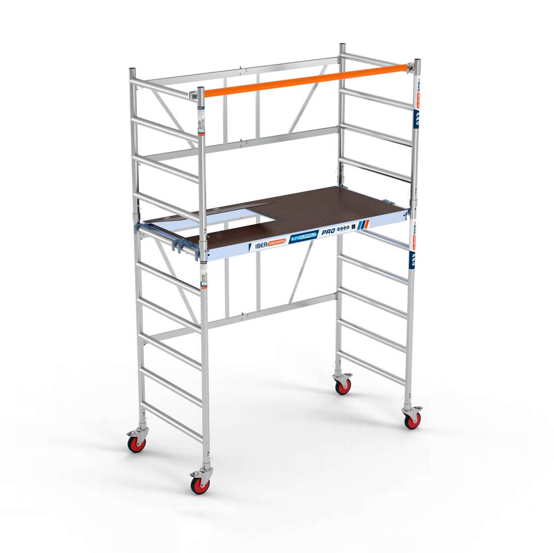 385m-Andamio-plegable-90x190-CT--Pla-(2)-EDITADA Andamio plegable 90 x 190 cm 3,85 m altura CON trampilla + plataforma 30 cm - Imagen 1