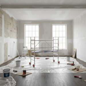 Andamio plegable EASY en una habitación