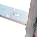 Escalera de aluminio plegable 3 peldaños PL-C3 (Regulable en altura) - Imagen 6